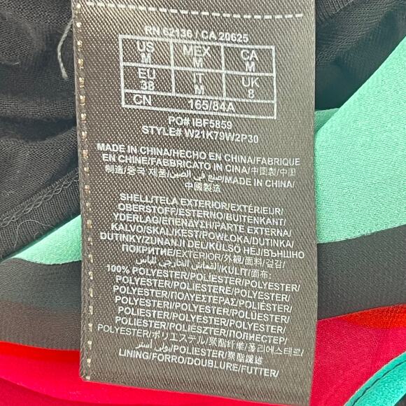 GUESS Colorful Geometric Maxi Dress and Belt M NightOut Retro Event SummerParty - Picture 7 of 9